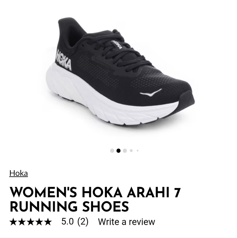 EUC 8.5 Hoka Women's Black and White Athletic Shoes